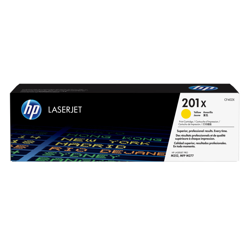 HP 201X toner LaserJet Jaune grande capacité authentique