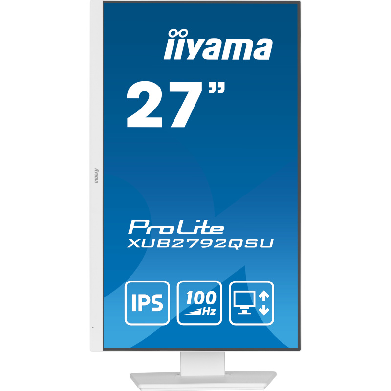 iiyama ProLite XUB2792QSU-W6 écran plat de PC 68,6 cm (27") 2560 x 1440 pixels Wide Quad HD LED Blanc