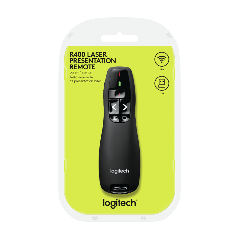 Logitech R400 télécommande RF Noir