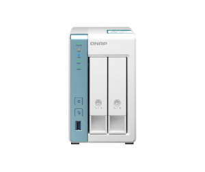 QNAP TS-231K serveur de stockage NAS Tower Ethernet/LAN Turquoise, Blanc Alpine AL-214