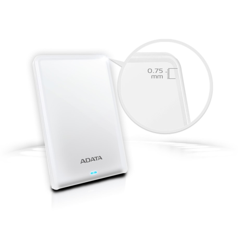 ADATA AHV620S-1TU3-CWH disque dur externe 1 To 2.5" Micro-USB B 3.2 Gen 1 (3.1 Gen 1) Blanc