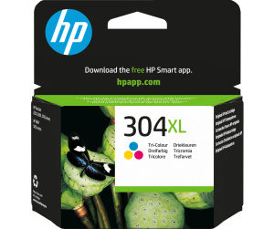 HP 304XL Cartouche d’encre trois couleurs grande capacité authentique