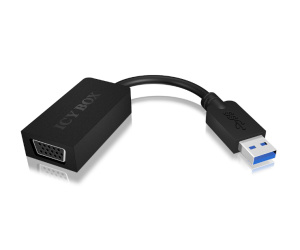 ICY BOX IB-AC507 VGA (D-Sub) USB Type-A Noir