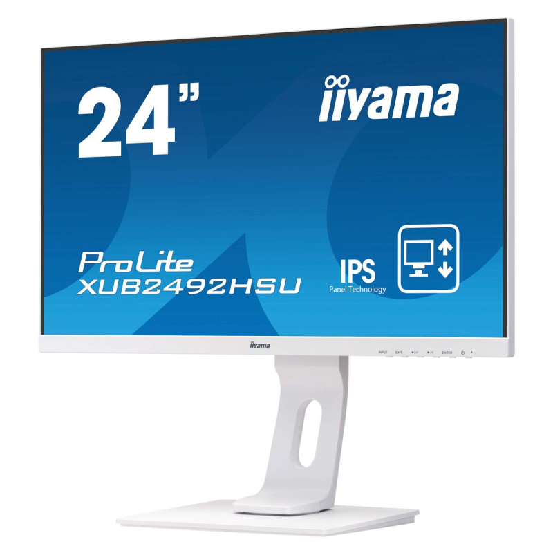 iiyama ProLite XUB2492HSU-W1 LED display 60,5 cm (23.8") 1920 x 1080 pixels Full HD Blanc