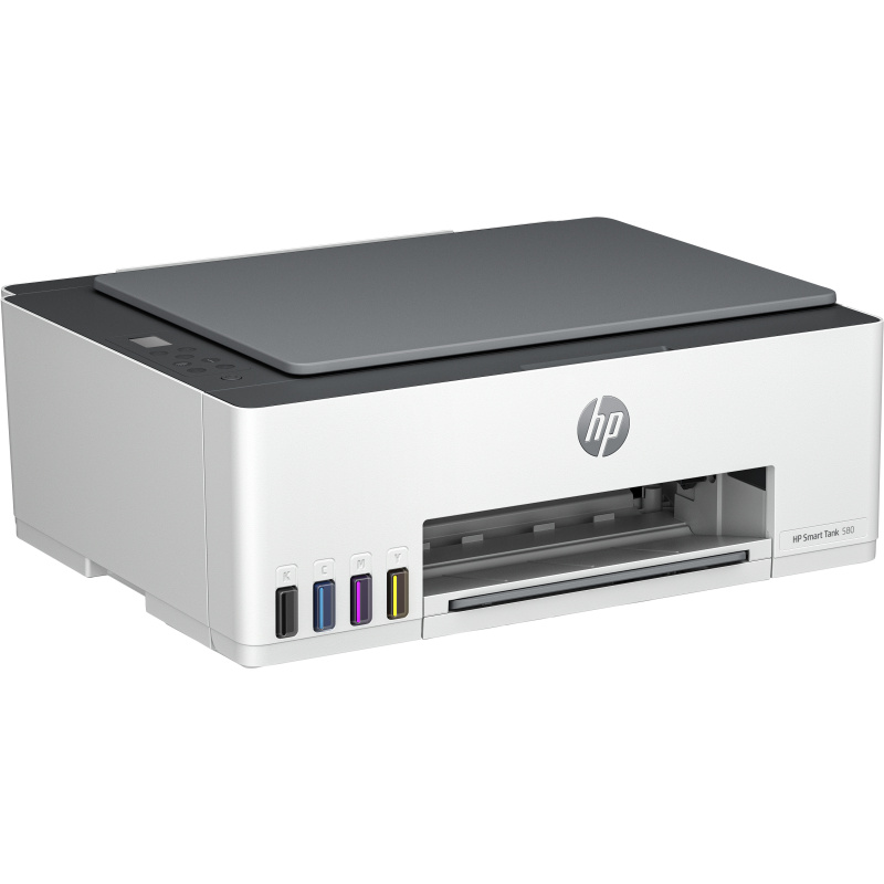 HP Smart Tank Imprimante Tout-en-un 580, Home and home office, Print, copy, scan, Wireless; High-volume printer tank; Print from phone or tablet; Scan to PDF