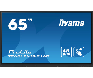 iiyama TE6512MIS-B1AG affichage de messages Écran plat interactif 165,1 cm (65") LCD Wifi 400 cd/m² 4K Ultra HD Noir Écran tactile Intégré dans le processeur Android 11 24/7