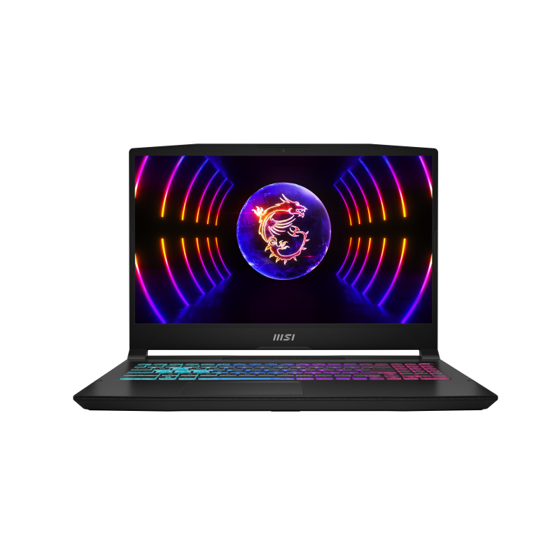 MSI Katana 15 B12VGK-059FR Intel® Core™ i7 i7-12650H Ordinateur portable 39,6 cm (15.6") Full HD 32 Go DDR5-SDRAM 1 To SSD NVIDIA GeForce RTX 4070 Wi-Fi 6 (802.11ax) Windows 11 Pro Noir