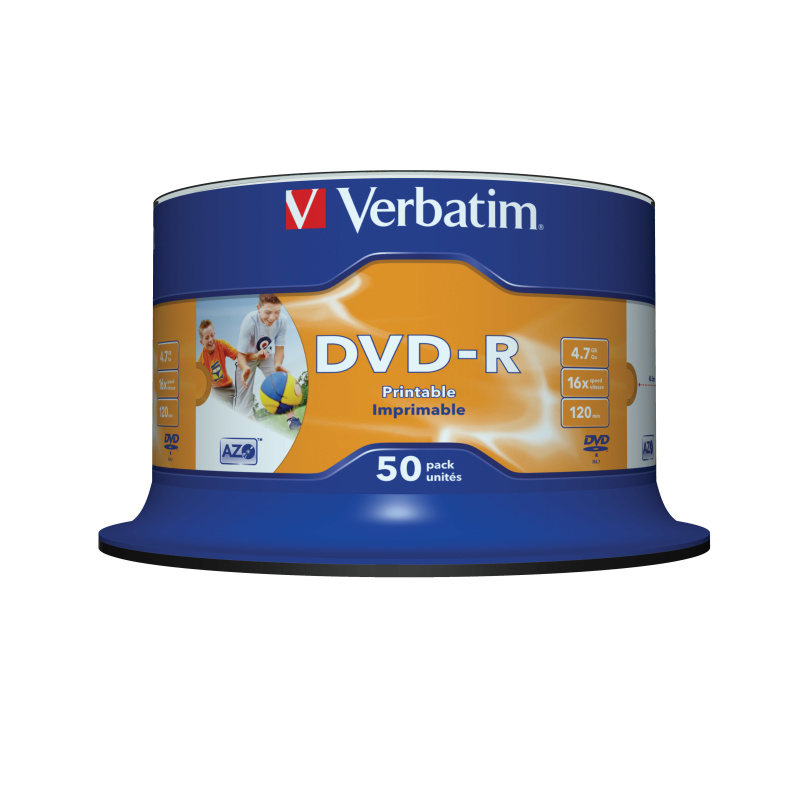 Verbatim 43533 DVD vierge 4,7 Go DVD-R 50 pièce(s)