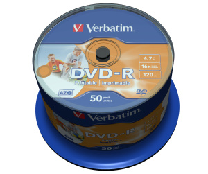 Verbatim 43533 DVD vierge 4,7 Go DVD-R 50 pièce(s)