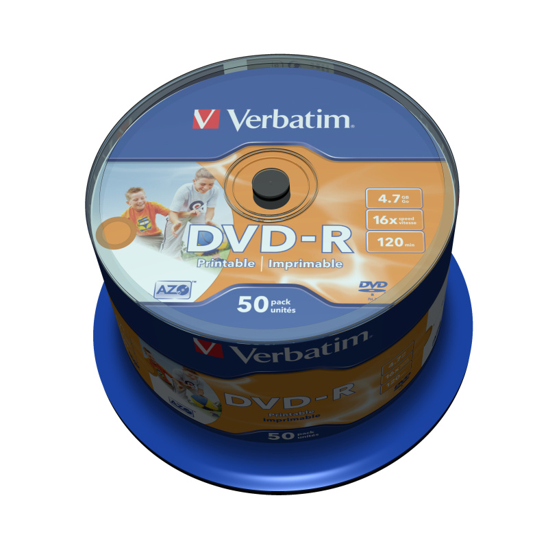 Verbatim 43533 DVD vierge 4,7 Go DVD-R 50 pièce(s)