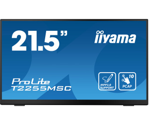 iiyama ProLite T2255MSC-B1 écran plat de PC 54,6 cm (21.5") 1920 x 1080 pixels Full HD LCD Écran tactile Noir