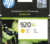 HP 920XL cartouche d'encre jaune grande capacité authentique