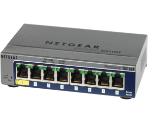 NETGEAR GS108T-200 Géré L2 Gigabit Ethernet (10/100/1000) Gris