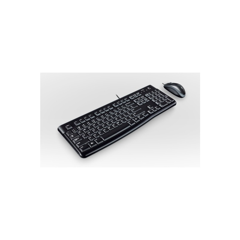 Logitech Desktop MK120 clavier Souris incluse USB AZERTY Français Noir