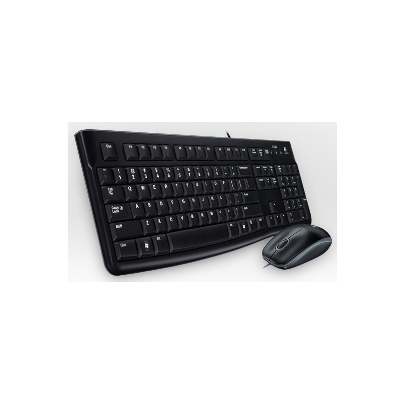 Logitech Desktop MK120 clavier Souris incluse USB AZERTY Français Noir