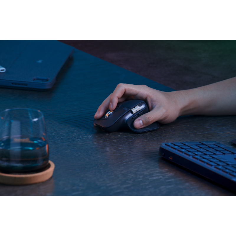 Logitech MX Keys S Combo clavier Souris incluse Bureau RF sans fil + Bluetooth AZERTY Belge Graphite