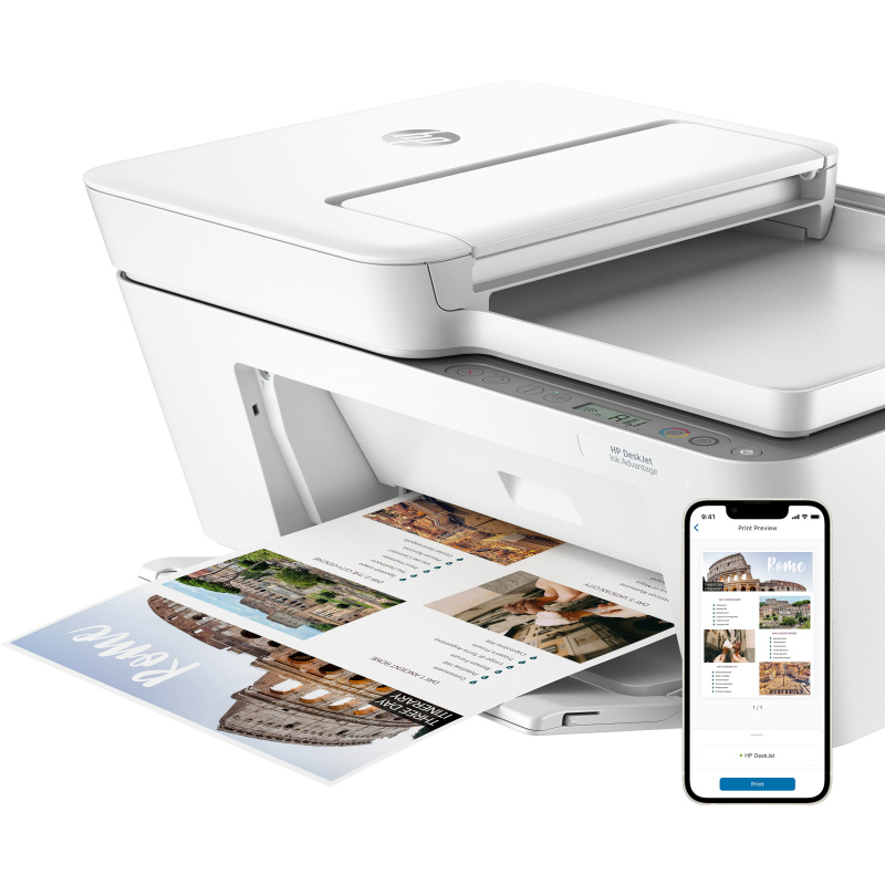 HP DeskJet Ink Advantage Imprimante tout-en-un 4276, Couleur, Imprimante pour Domicile, Impression, copie, numérisation, sans fil, envoi de télécopie mobile