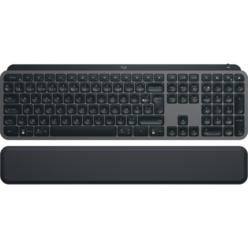 Logitech MX Keys S clavier Bureau RF sans fil + Bluetooth AZERTY Français Graphite