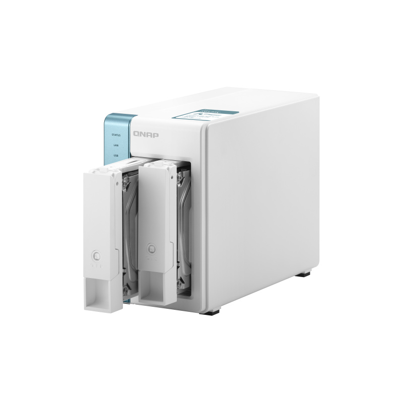 QNAP TS-231K serveur de stockage NAS Tower Ethernet/LAN Turquoise, Blanc Alpine AL-214