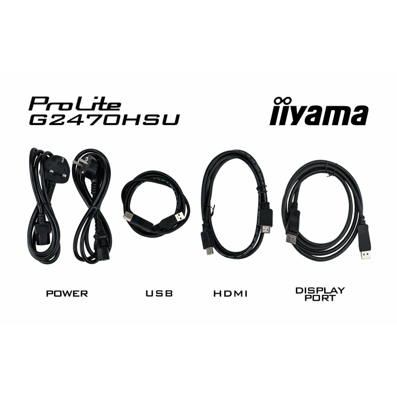 iiyama G-MASTER G2470HSU-B6 écran plat de PC 60,5 cm (23.8") 1920 x 1080 pixels Full HD LCD Noir