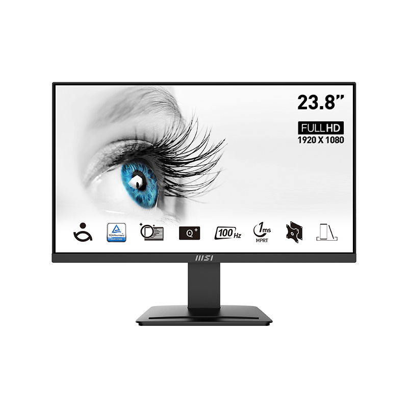 MSI Pro MP2412 écran plat de PC 60,5 cm (23.8") 1920 x 1080 pixels Full HD LCD Noir