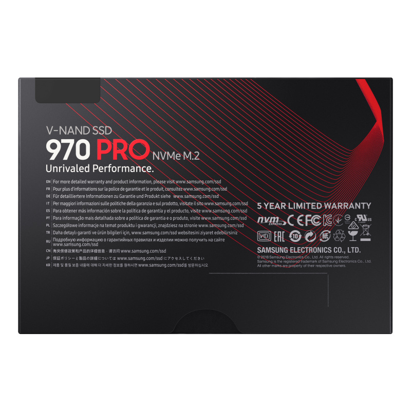 Samsung 970 PRO M.2 512 Go PCI Express 3.0 NVMe V-NAND MLC