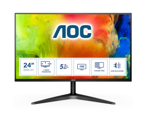 AOC B1 24B1H écran plat de PC 59,9 cm (23.6") 1920 x 1080 pixels Full HD LED Noir