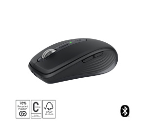 Logitech MX Anywhere 3S souris Bureau Droitier RF sans fil + Bluetooth Laser 8000 DPI