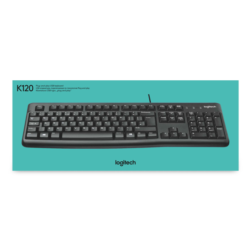 Logitech Keyboard K120 for Business clavier USB AZERTY Français Noir