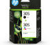 HP Pack de 2 cartouches d'encre authentiques 305 3 couleurs / noir