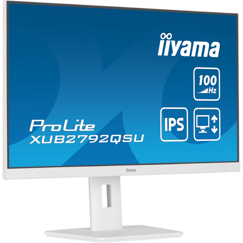 iiyama ProLite XUB2792QSU-W6 écran plat de PC 68,6 cm (27") 2560 x 1440 pixels Wide Quad HD LED Blanc