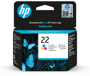 HP 22 cartouche d'encre trois couleurs authentique