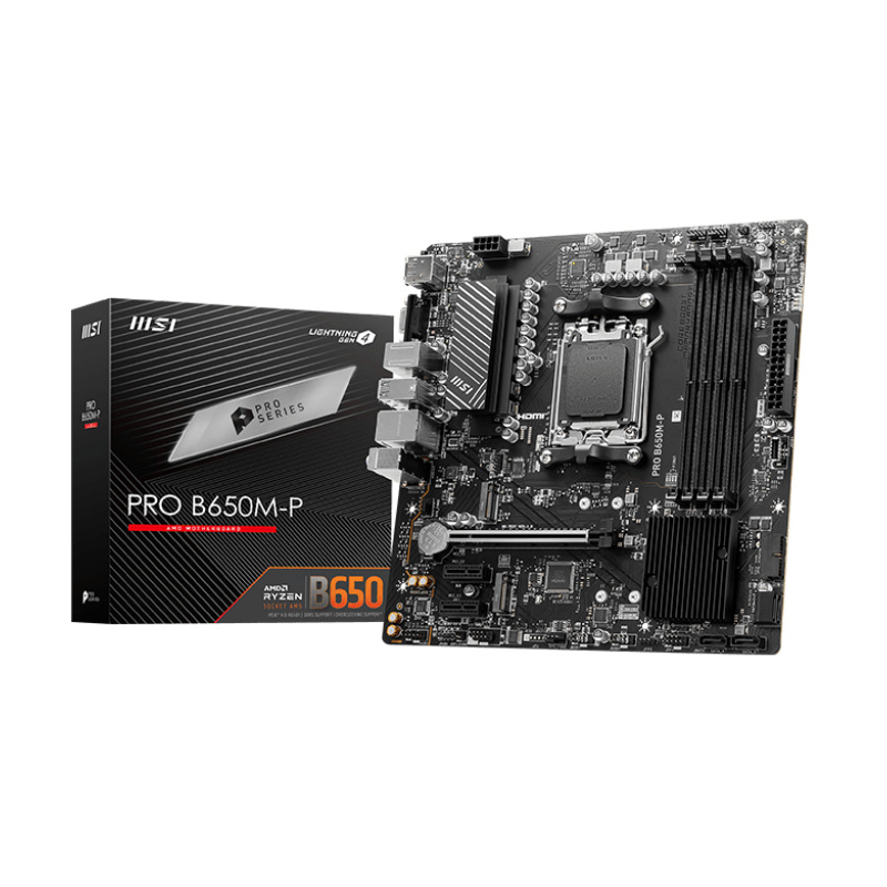 MSI PRO B650M-P carte mère AMD B650 Emplacement AM5 micro ATX