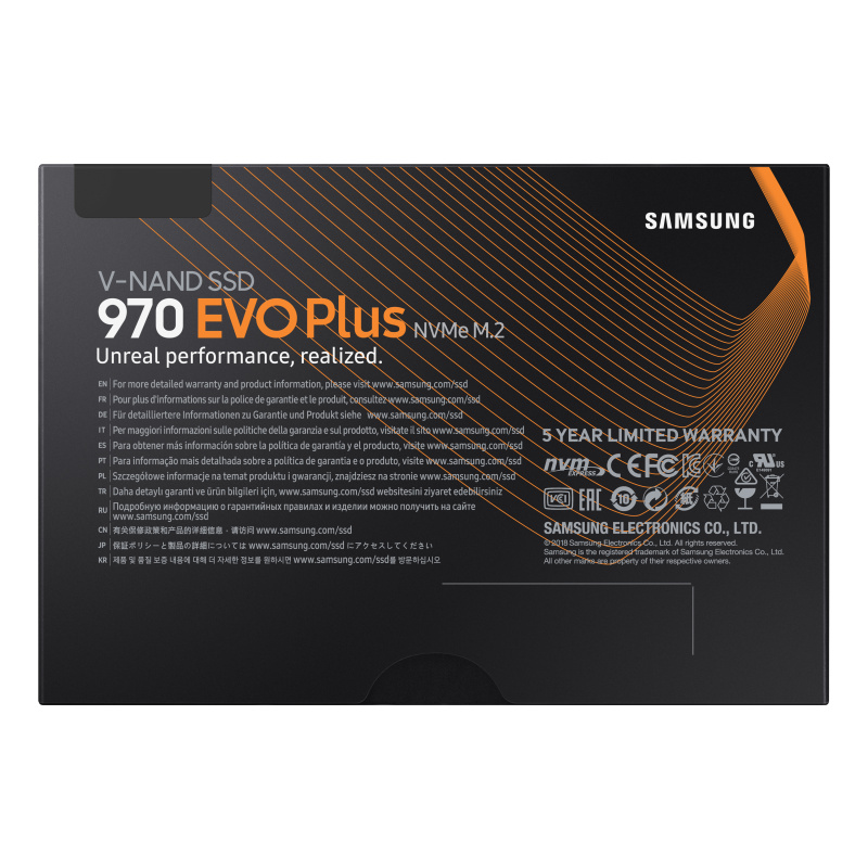 Samsung 970 EVO Plus M.2 500 Go PCI Express 3.0 NVMe V-NAND MLC