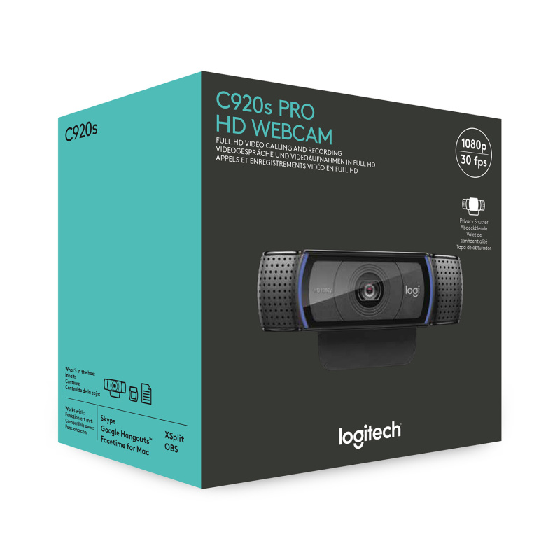 Logitech C920s webcam