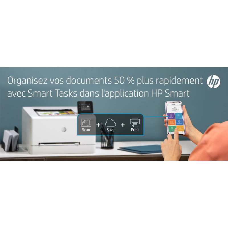 HP Color LaserJet Pro M255dw, Couleur, Imprimante pour Imprimer, Impression recto-verso; Eco-énergétique; Sécurité renforcée; Wi-Fi double bande