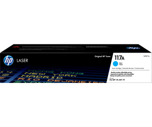 HP Cartouche de toner laser authentique 117A, cyan