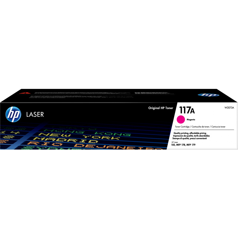 HP Cartouche de toner laser authentique 117A, magenta