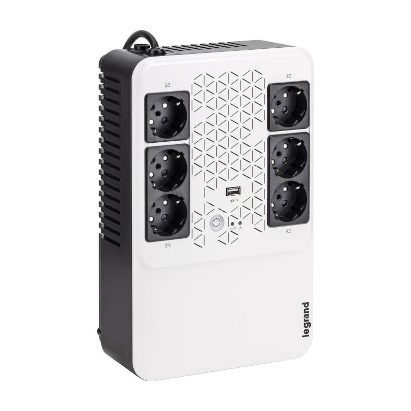 Legrand Keor ASI MULTIPLUG 600 FR alimentation d'énergie non interruptible Interactivité de ligne 0,6 kVA 360 W 6 sortie(s) CA