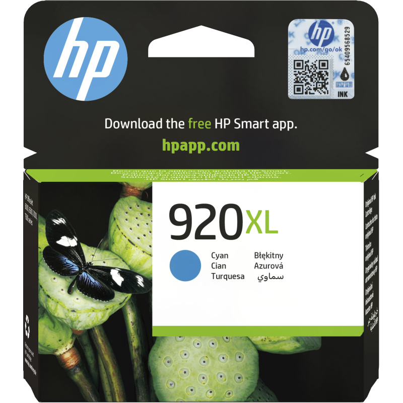 HP 920XL cartouche d'encre cyan grande capacité authentique