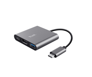 Trust Dalyx USB 3.2 Gen 1 (3.1 Gen 1) Type-C Aluminium, Noir