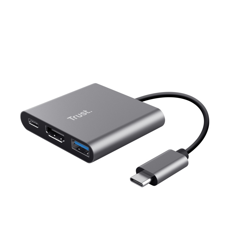 Trust Dalyx USB 3.2 Gen 1 (3.1 Gen 1) Type-C Aluminium, Noir