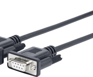 Vivolink 1.5m D-sub 9 pin - D-sub 9 pin câble Série Noir 1,5 m