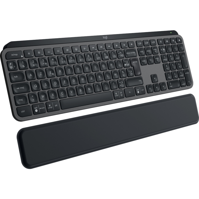 Logitech MX Keys S clavier Bureau RF sans fil + Bluetooth AZERTY Français Graphite