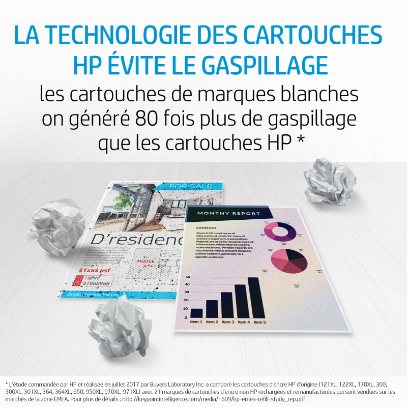 HP 364XL cartouche d'encre jaune grande capacité authentique