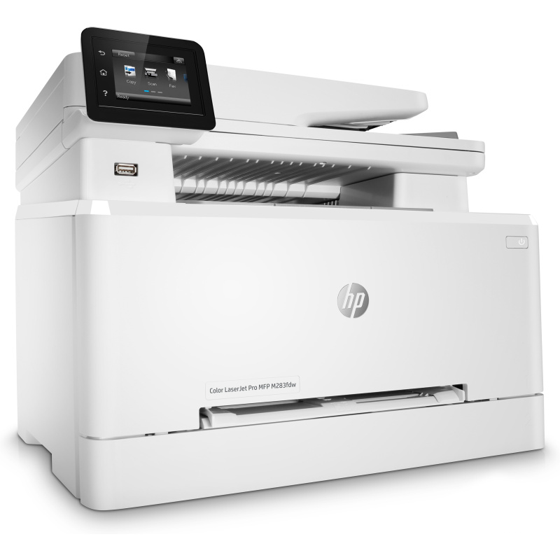 HP Color LaserJet Pro Imprimante multifonction M283fdw, Couleur, Imprimante pour Impression, copie, scan, fax, Impression USB en façade; Numérisation vers e-mail; Impression recto-verso; Chargeur automatique de documents déroulé de 50 feuilles