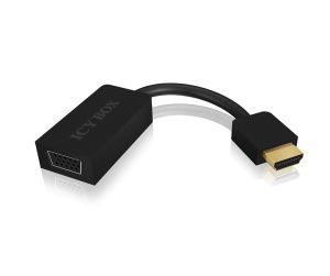 ICY BOX IB-AC502 VGA (D-Sub) HDMI Type A (Standard) Noir