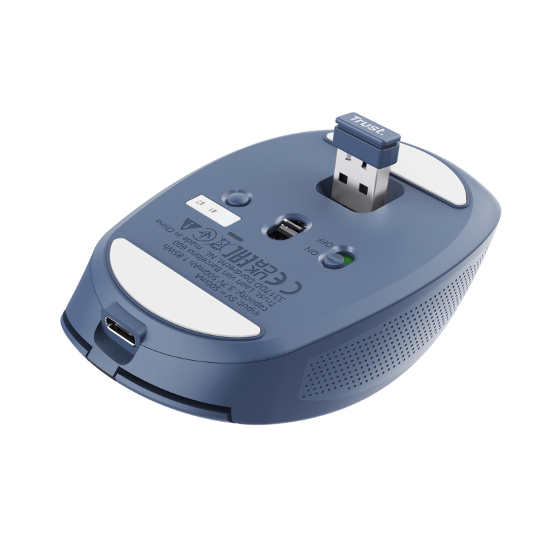 Trust Ozaa souris Bureau Droitier RF sans fil + Bluetooth Optique 3200 DPI