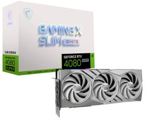 MSI GeForce RTX 4080 SUPER 16G GAMING X SLIM WHITE NVIDIA 16 Go GDDR6X