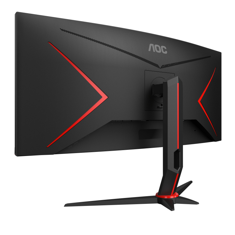 AOC G2 CU34G2X/BK LED display 86,4 cm (34") 3440 x 1440 pixels Quad HD Noir, Rouge